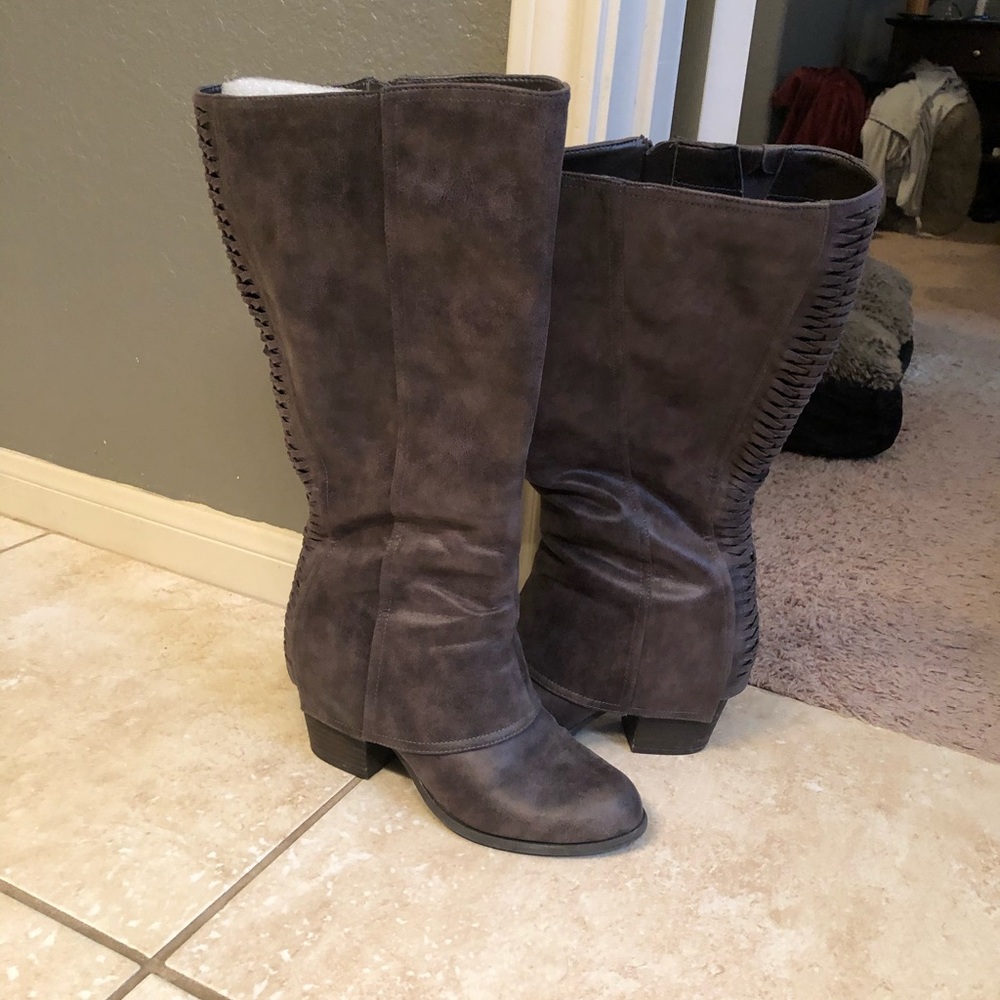 Fergalicious "Lundry" wide calf boot